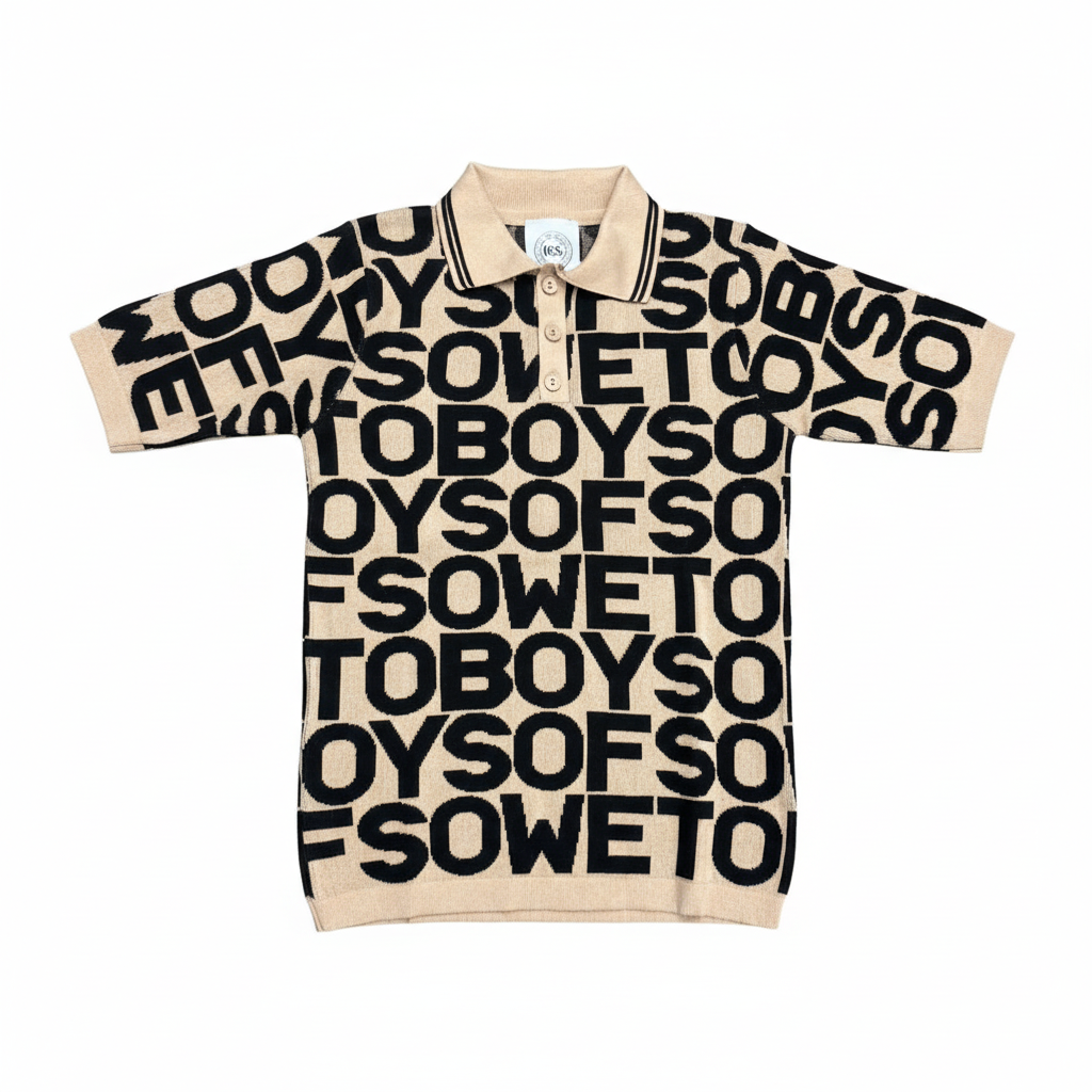 Cream & Black Golf T-Shirt Product Photo